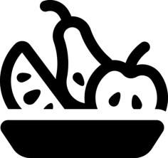 Fruit Salad Stencil Svg Design File, Free Vectors File